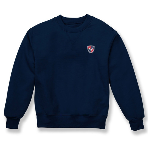 Heavyweight Crewneck Sweatshirt with embroidered logo [MD006-862/WPB-NAVY]