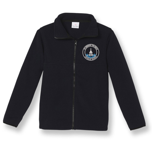 Full-Zip Fleece Jacket with embroidered logo [FL003-SA2500GP-NAVY]