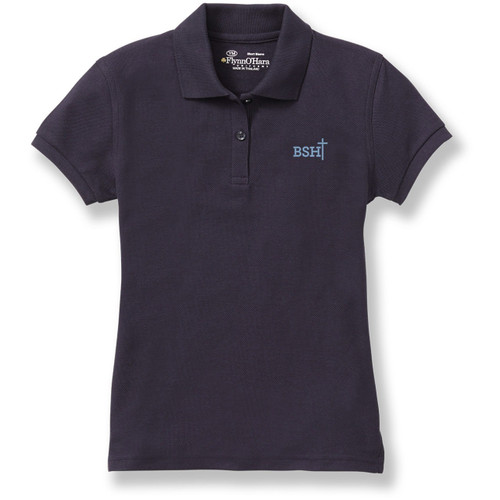 Ladies' Fit Polo Shirt with embroidered logo [VA016-9708-BSH-DK NAVY]