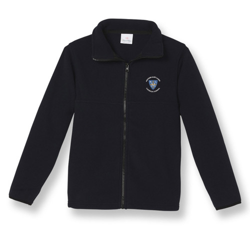 Full-Zip Fleece Jacket with embroidered logo [MD224-SA25/MML-NAVY]