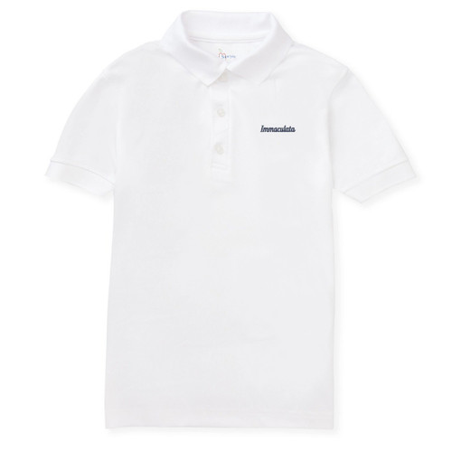 Performance Polo Shirt with embroidered logo [NJ003-8500-IHS-WHITE]