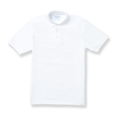 Performance Polo Shirt with embroidered logo [NJ003-8500-IHS-WHITE]