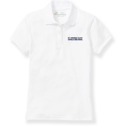 Ladies' Fit Polo Shirt with embroidered logo [TX018-9708-DSC-WHITE]