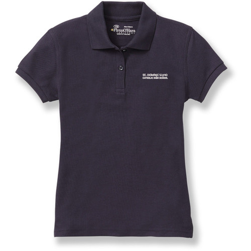 Ladies' Fit Polo Shirt with embroidered logo [TX018-9708-DSC-DK NAVY]
