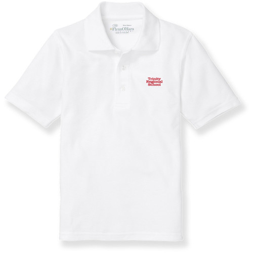 Short Sleeve Polo Shirt with embroidered logo [NY537-KNIT-TEN-WHITE]