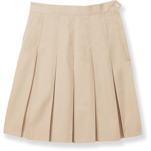 Box Pleat Skirt [TX154-505-4-KHAKI]