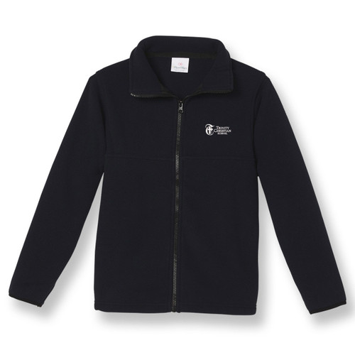 Full-Zip Fleece Jacket with embroidered logo [VA048-SA25/TCF-NAVY]