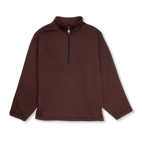 1/4-Zip Performance Fleece Pullover [AK017-6133-BROWN] - FlynnO