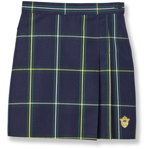 2 Pleat Skort with embroidered logo [NJ039-2653280H-NV/GR/YE]
