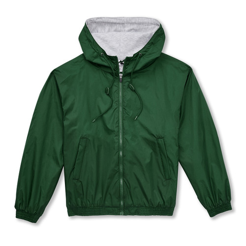 Nylon Shell Jacket with Hood with embroidered logo [PA197-3277/PFA-HUNTER]