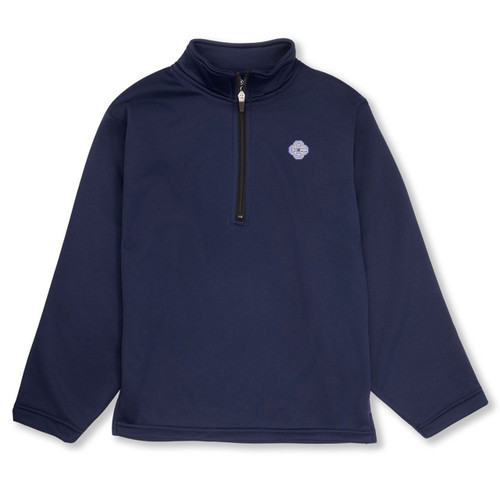 1/4-Zip Performance Fleece Pullover with embroidered logo [MI007-6133/CCG-NAVY]