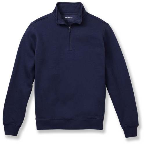1/4 Zip Sweatshirt with embroidered logo [NJ681-ST253MAC-NAVY]