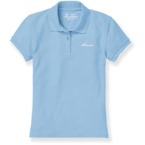Ladies' Fit Polo Shirt with embroidered logo [TX044-9727-ATX-BLUE]