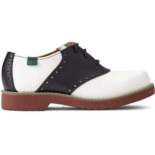 Women's Saddle Shoe [TX044-6300BKW-BK/WH]