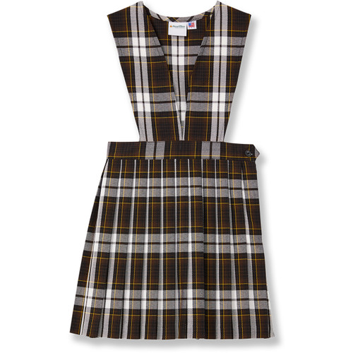 Split Front Jumper with school emblem [NJ701-65-84FAU-BRN PLD]