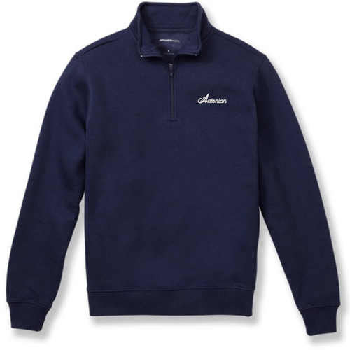 1/4 Zip Sweatshirt with embroidered logo [TX044-ST253ATX-NAVY]
