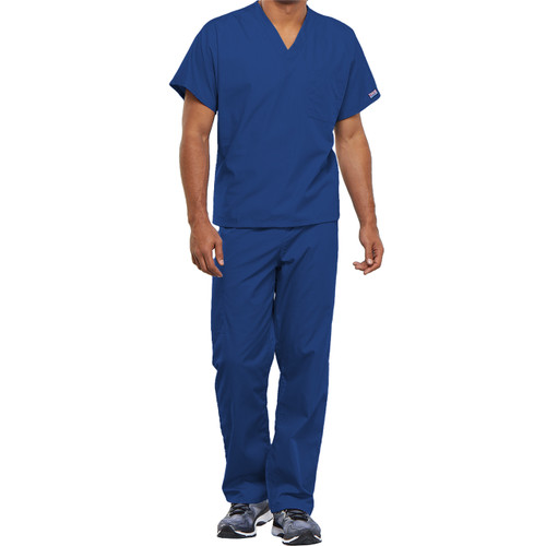 Unisex Tunic with embroidered logo [MD221-4777/CHI-ROYAL]