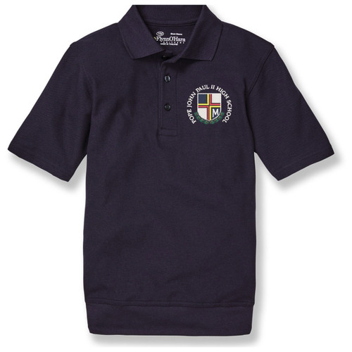 Short Sleeve Banded Bottom Polo Shirt with embroidered logo [PA006-9711/PJU-DK NAVY]