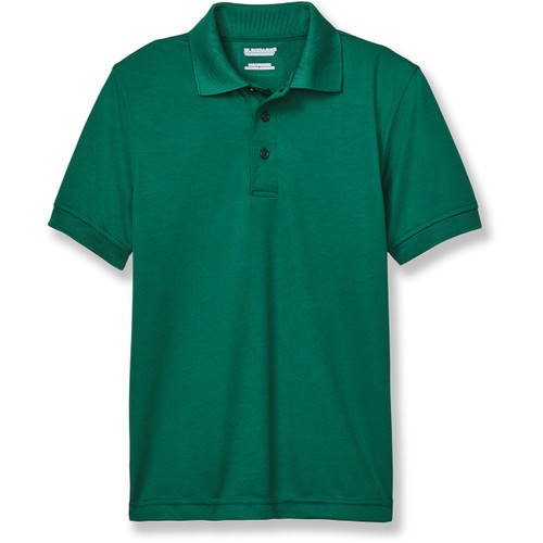 Performance Polo Shirt with heat transferred logo [NY798-8500/HTH-HUNTER]