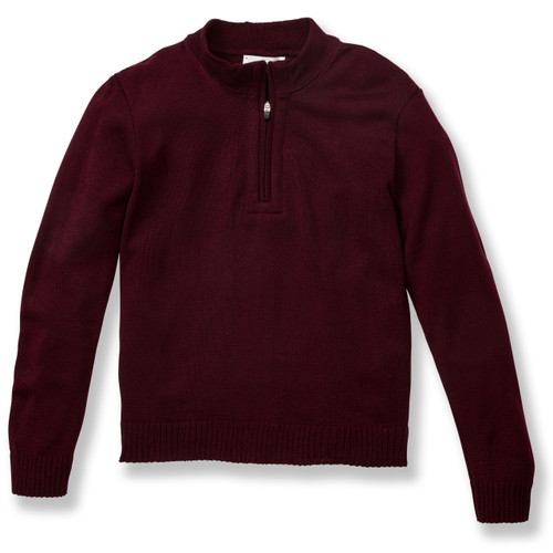1/4 Zip Pullover Sweater [AK021-6556-WINE]