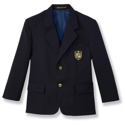 Youth Polyester Blazer with embroidered logo [GA013-BOYS/TFG-NAVY]