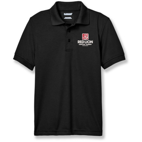 Performance Polo Shirt with embroidered logo [DE042-8500-RLC-BLACK]