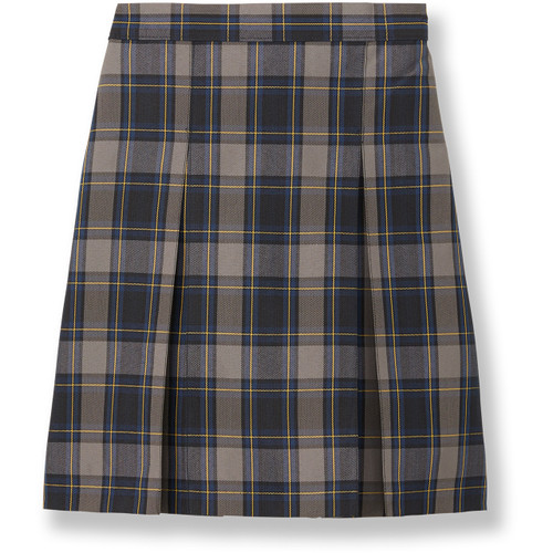 Pleated Skirt with Elastic Waist [VA311-34-87-ROYAL/GD]