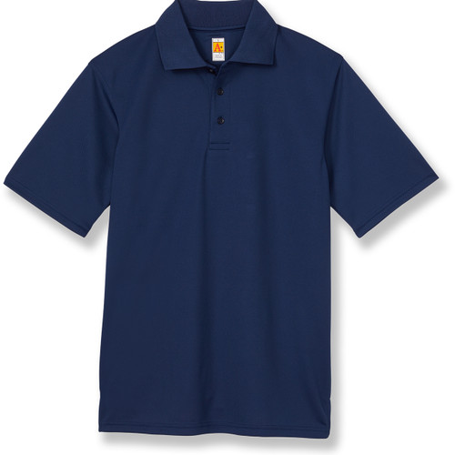 Performance Polo Shirt with embroidered logo [TX015-8500-WWC-NAVY]