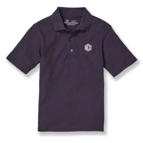 Short Sleeve Polo Shirt with embroidered logo [TX015-KNIT-WWC-DK NAVY]