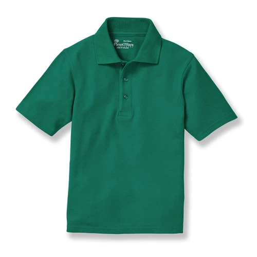 Short Sleeve Polo Shirt with embroidered logo [MD087-KNIT-CMU-HUNTER]