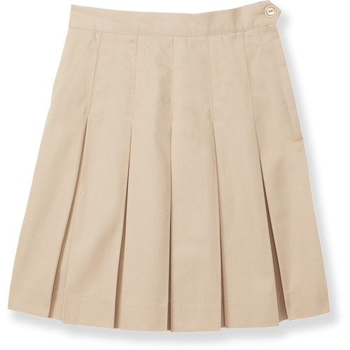 Box Pleat Skirt [TX015-505-4-KHAKI]