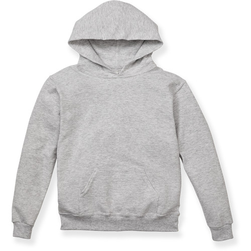 Heavyweight Hooded Sweatshirt with heat transferred logo [PA098-76042-OXFORD]