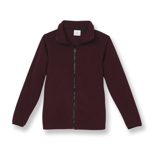 Full-Zip Fleece Jacket with embroidered logo [PA167-SA2500-MAROON]