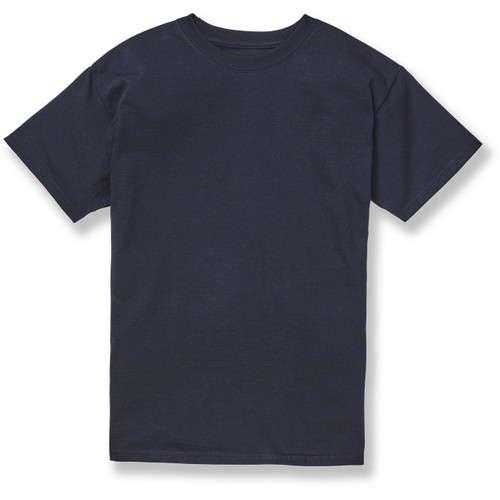 Short Sleeve T-Shirt with heat transferred logo [MD028-362-NAVY]