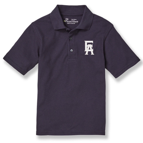 Short Sleeve Polo Shirt with embroidered logo [PA037-KNIT-EA-DK NAVY]