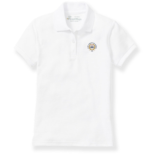 Ladies' Fit Polo Shirt with embroidered logo [NC040-9708-CCY-WHITE]