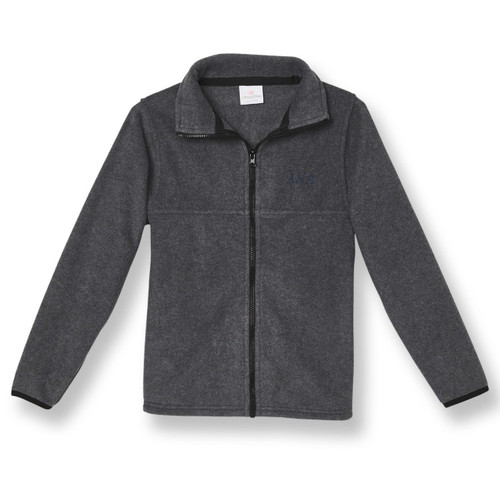 Full-Zip Fleece Jacket with embroidered logo [NJ374-SA25/AHA-GREY]