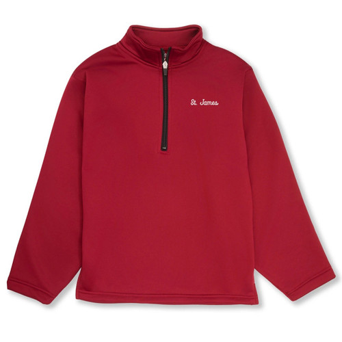 1/4-Zip Performance Fleece Pullover with embroidered logo [VA314-6133/SJS-RED]