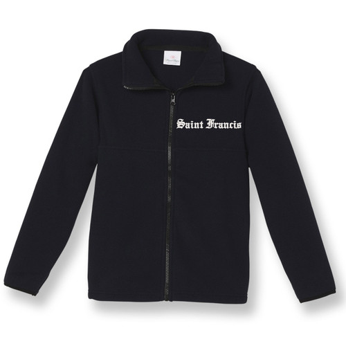 Full-Zip Fleece Jacket with embroidered logo [GA049-SA25/FRR-NAVY]