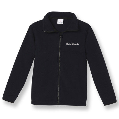 Full-Zip Fleece Jacket with embroidered logo [GA049-SA25/FRR-NAVY]
