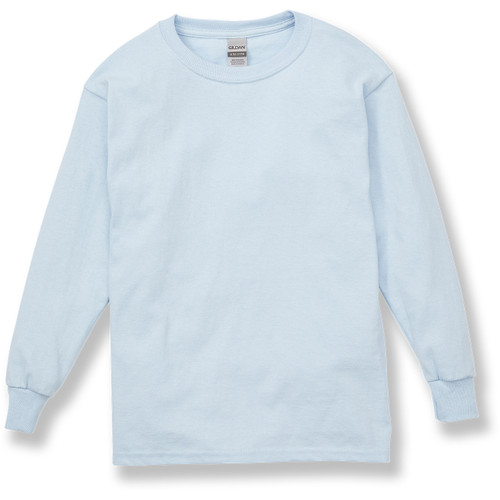 Long Sleeve T-Shirt with heat transferred logo [VA083-366/OLG-LT BLUE]