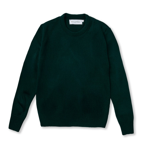 Crewneck Pullover Sweater with embroidered logo [NJ276-6530/RBC-GREEN]