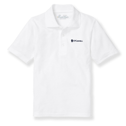 Short Sleeve Polo Shirt with embroidered logo [VA252-KNIT-BOC-WHITE]