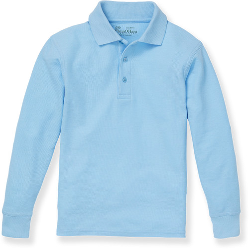 Long Sleeve Polo Shirt [AK007-KNIT-LS-COL BLUE]