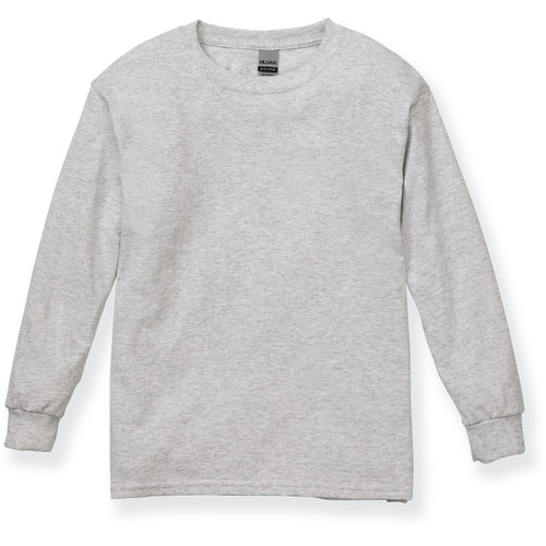 Long Sleeve T-Shirt with heat transferred logo [NC467-366/GC-LT STEEL]