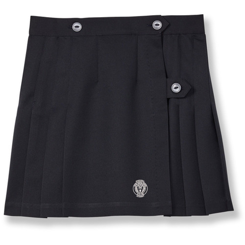 Wrap-around Kilt with embroidered logo [PA037-503-99EL-NAVY]