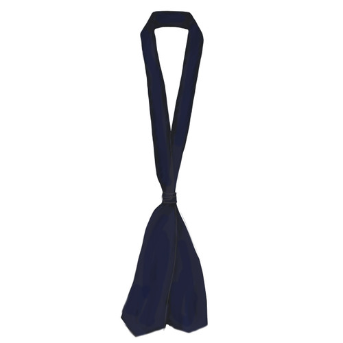 Sailor Tie w/Loop (V-tip) with embroidered logo [TX013-1601/HSC-NAVY]