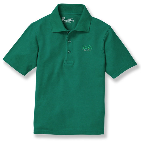 Short Sleeve Polo Shirt with embroidered logo [NC021-KNIT-SWS-HUNTER]