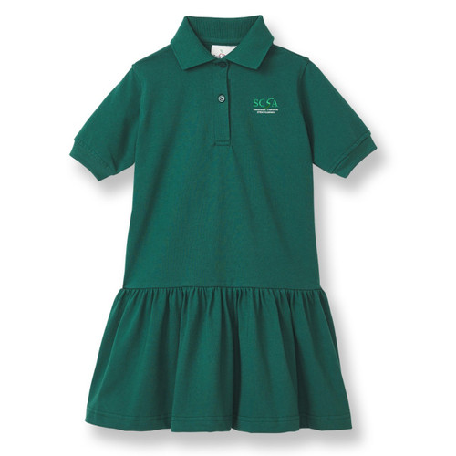 Short Sleeve Jersey Knit Dress with embroidered logo [NC021-7737-SWS-HUNTER]