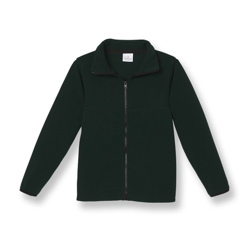 Full-Zip Fleece Jacket with embroidered logo [NY173-SA25/MAK-HUNTER]